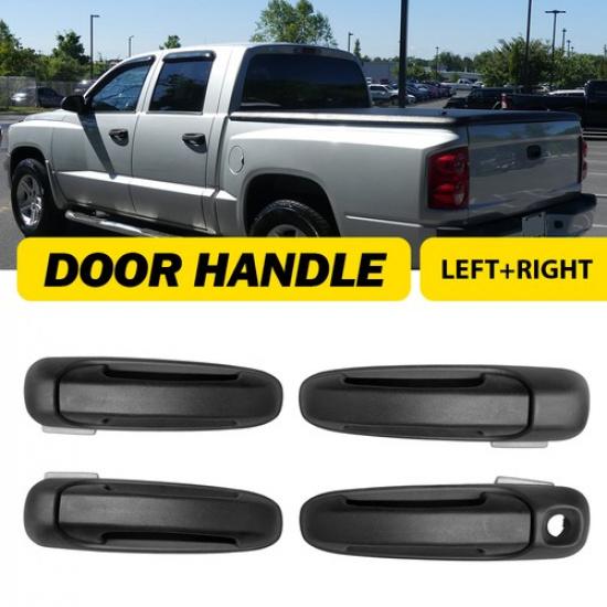 4X Handles Door Exterior For Set Dodge Dakota Front 2005-2011 Rear Left Right