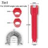 1 Set Sink Faucet Wrench Plumbing Repair Tool Handle Double Head Wrench Spanner