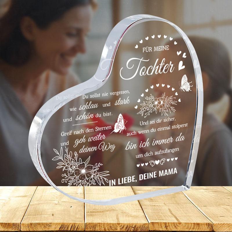 2D Flat, Heart-Shaped Acrylic Desktop Decor Plaque, Floral Design, Home Decor Plaque Hanging Wall Art Decorative Garden Decoration for Room Door Signs