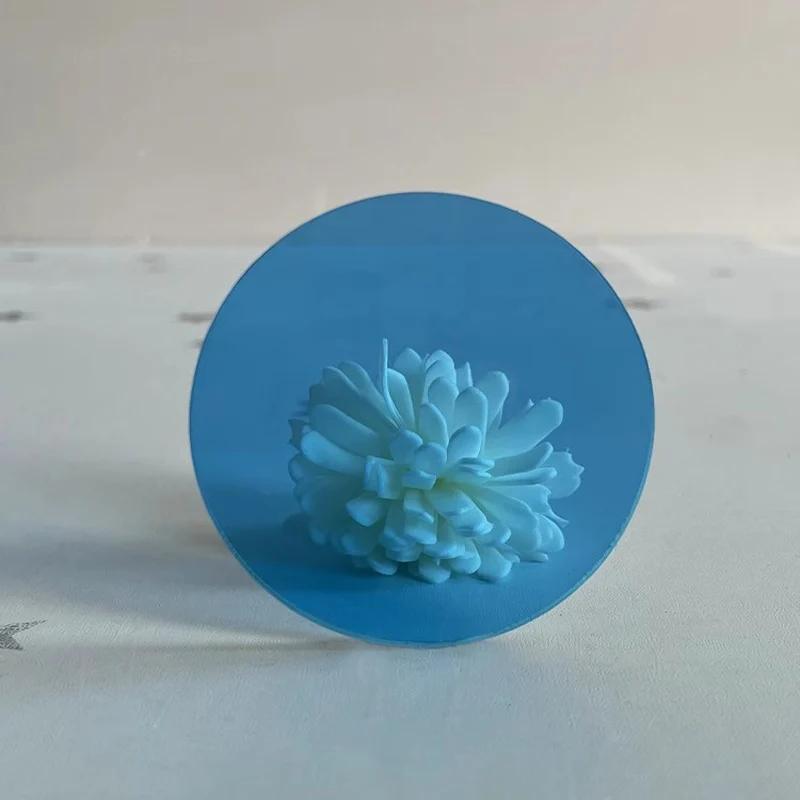 Цветная полупрозрачная акриловая пластина ПММА Оргстекло Круглая форма Тонированная пластина Толщина 3 мм Для DIY/Выставочных проектов/Свадебного и домашнего декора