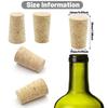 30 Pack Wood Corks Plugs Tapered Blank Wine Corks Wine Beer Stoppers Leakproof Natural Wooden Corks Replacement
