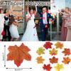 100/200 X осенний кленовый лист осенние искусственные шелковые украшения для свадебной вечеринки