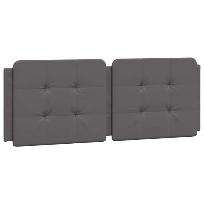 VidaXL Coussin de Tête de Lit, Oreiller Rembourré de Tête de Lit, Accessoire de Lit de Chambre à Coucher Intérieur, Gris 120 374853