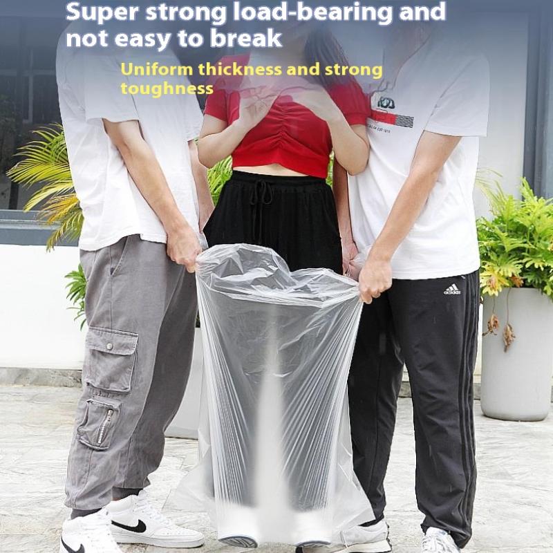 Мусорные мешки Большой вместительный мусорный мешок Одноразовые утолщенные мешки для хранения Прозрачные мешки для мусора Пластиковые мешки для мусора