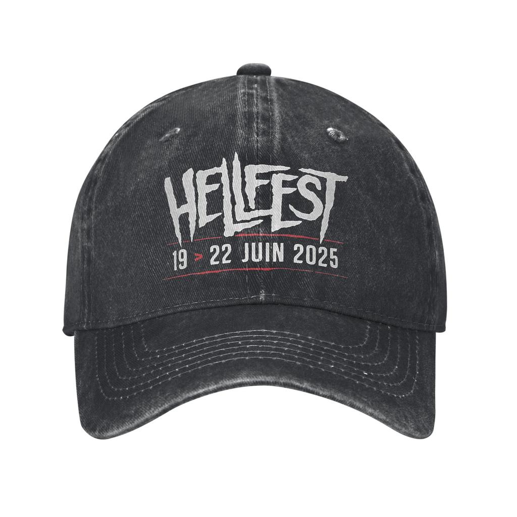 2025 Hellfest Heavy Metal Music Festival Baseball Cap For Unisex Unisex Summer Outdoor Gym Trucker Hat Fashion Sun Baseball Caps