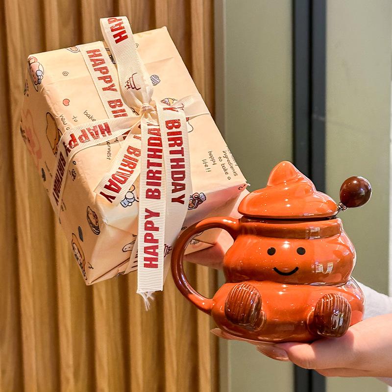 Странная Кружка для Какашек Милые Толстые Ножки Керамическая Кружка для Девушки Подарок на День Рождения Подарочная Коробка для Девушки