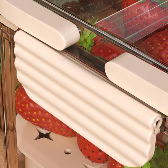 Контейнер для хранения салата, герметичный, прозрачный, Crisper Box, Produce Saver, 2-уровневый охладитель для льда