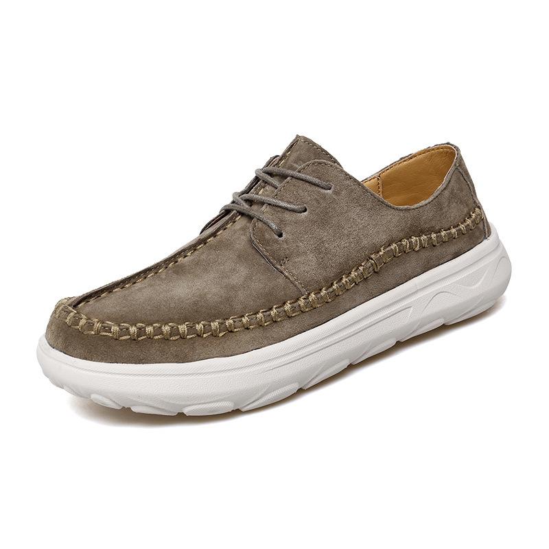 38-47 Мужская повседневная обувь Новые низкие туфли из свиной кожи первого слоя большого размера для мужчин Персонализированные ленивые туфли для мужчин