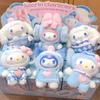 Новый персонаж Sanrio Дрожащая синяя виниловая серия Сюрприз-бокс Кулон Хелло Китти Куроми Синнаморолл Мелоди Игрушки-антистресс Подарок Случайный Модный Таинственный