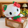 Super Soft Hello Kitty Strawberry Plush Toy - Cute Stuffed Cat Doll & Pillow, Perfect for Back To School or Birthday Gifts