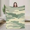 Camouflage Flannel Blanket Winter Soft Durable Throw For Kids Adults Home Decor Aesthetic Bedspread Sofa Bed Cover