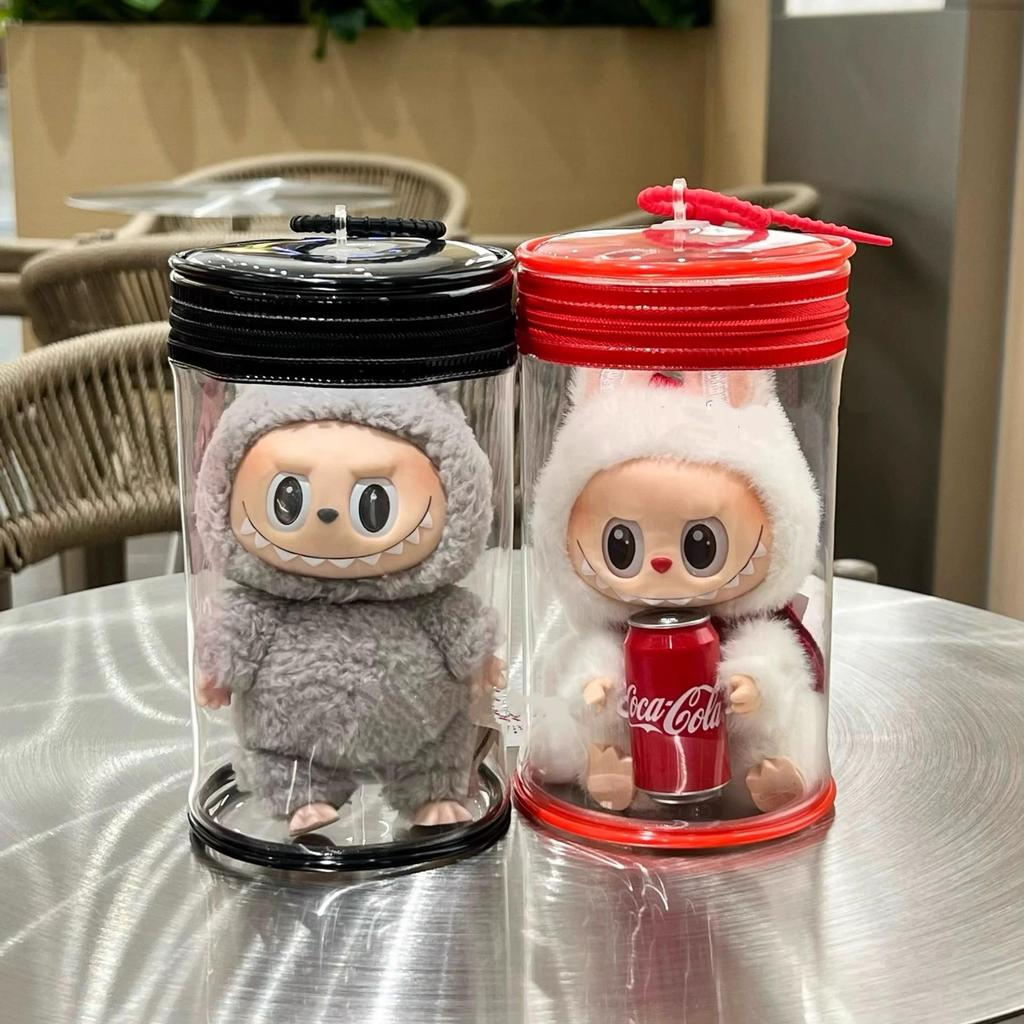 Labubu Doll Storage Bag: Transparent Dustproof Display for Winter Season