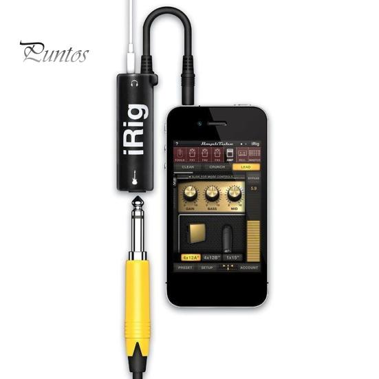 IRig Адаптер-интерфейс гитарного усилителя и системы эффектов для iPhone iPad iPod Touch