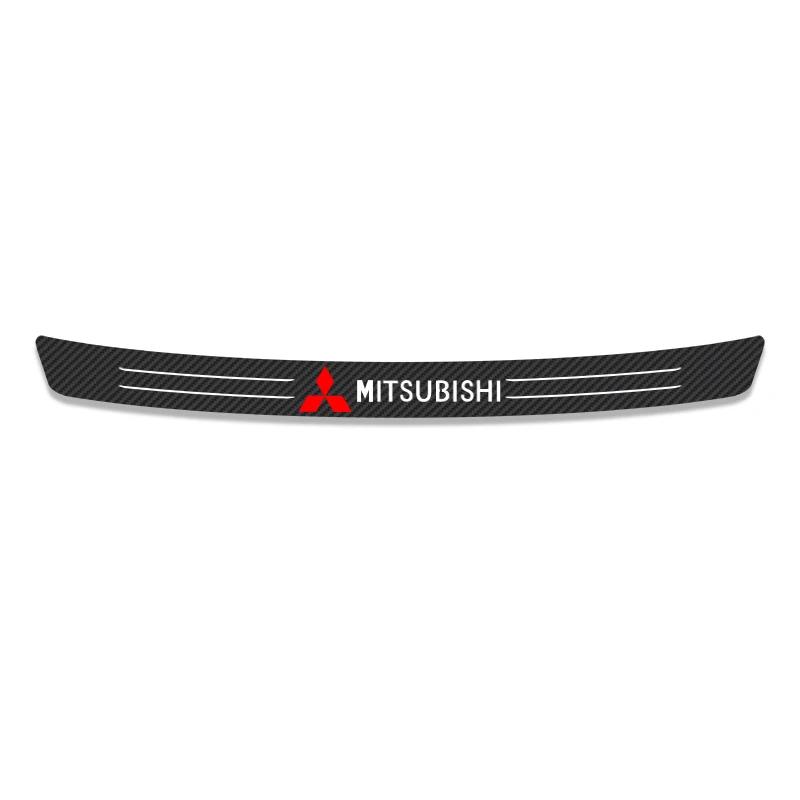 cxbkdv1 Carbon Anti Scratch Threshold Bumper For Mitsubishi Outlander 3 Ralliart Car Rear Trunk Protector Strip Sticker Car Accessories