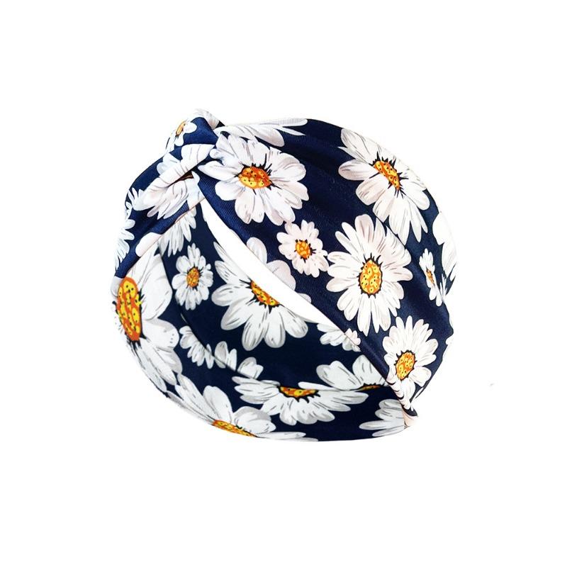 Печатная повязка на голову спортивная впитывающая пот эластичная завязанная повязка на голову многоцветная женская резинка для волос оптом