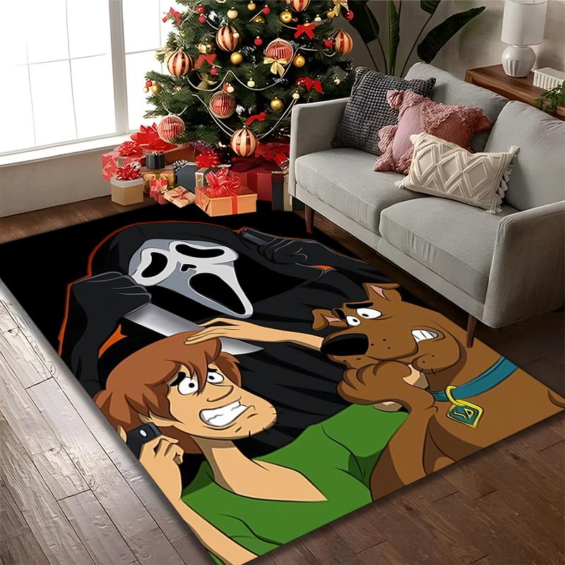 Ковер SCOOBY-DOO Идеально подходит для комнаты для чтения, Многоцелевой ковер для офисного кресла, дивана, Противоскользящий печатный домашний ковер