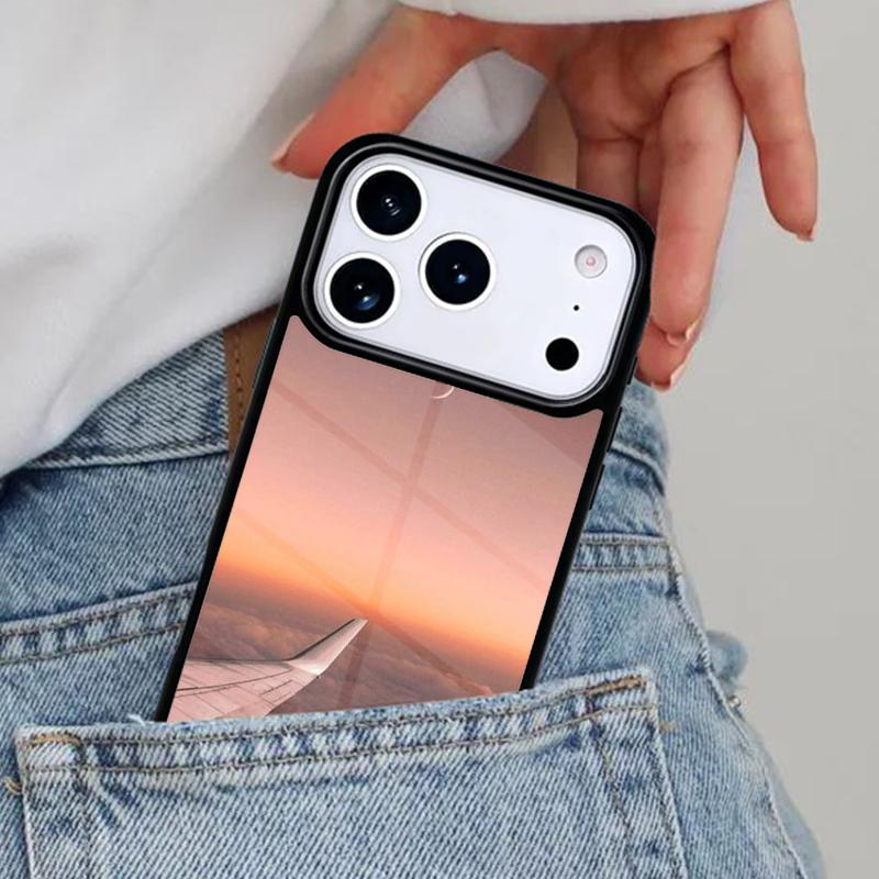 Airplane Travel Phone Case for iPhone 16e 15 14 13 12 17 Pro Max Plus Air 17pro Cover Coque