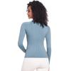 Auroth Long Sleeve Yoga Shirts With Thumb Hole Women Gym Sports Top Solid Color Running Slim Stretch Fitness Shirts