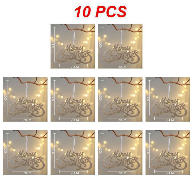 1~10 шт. Веселый рождественский знак 2024 года, украшение на рождественскую елку, деревянная дверь, настенные украшения, доска для праздников, для дома, для дома и улицы