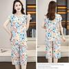 Летняя хлопковая пижама для мамы: Женский вискозный комплект из двух предметов с коротким рукавом для женщин среднего и пожилого возраста (Издание 2023 г.)
