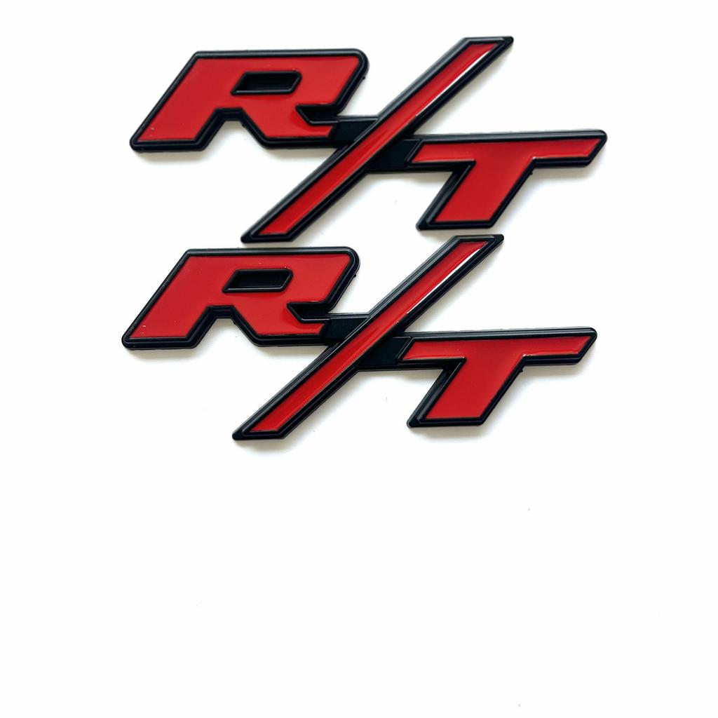 3D Металлическая Красная Черная Наклейка с Логотипом RT R/T Эмблема Решетки Радиатора Значок Задней Крышки Багажника Автомобиля Для Спортивной Этикетки Аксессуары