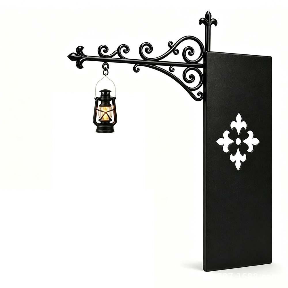 Wrought Iron Street Lamp Bookends Button Cell Battery Powered Bookmark Light Study Room