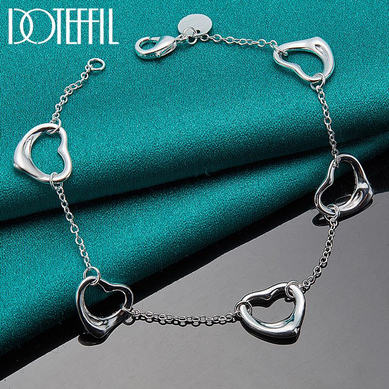 Love Bracelet Silver Romantic Jewelry