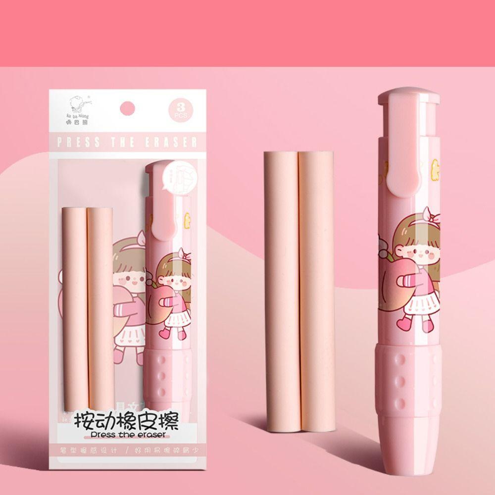 Подарок для детей Нажимной карандаш Ластик Сменный резиновый стержень Механический ластик Ластик в виде ручки
