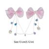 1 Pair Mermaid Princess Children Forehead Chain Bowknot Princess Headband Beautiful Hair Clip  Kids
