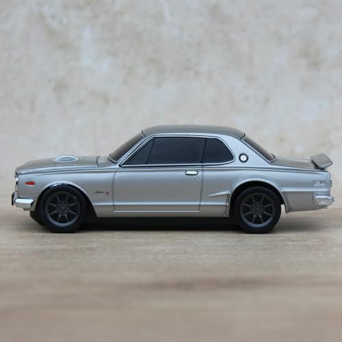 Беспроводная Bluetooth-мышь для Nissan Skyline 2000 GT-R, цвет Gunmetal Silver (также известный как Хакосука)