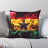 Ghana Pride Black Star Square Pillowcase Polyester Linen Velvet Printed Zip Decor Throw Pillow Case Home Cushion Cover