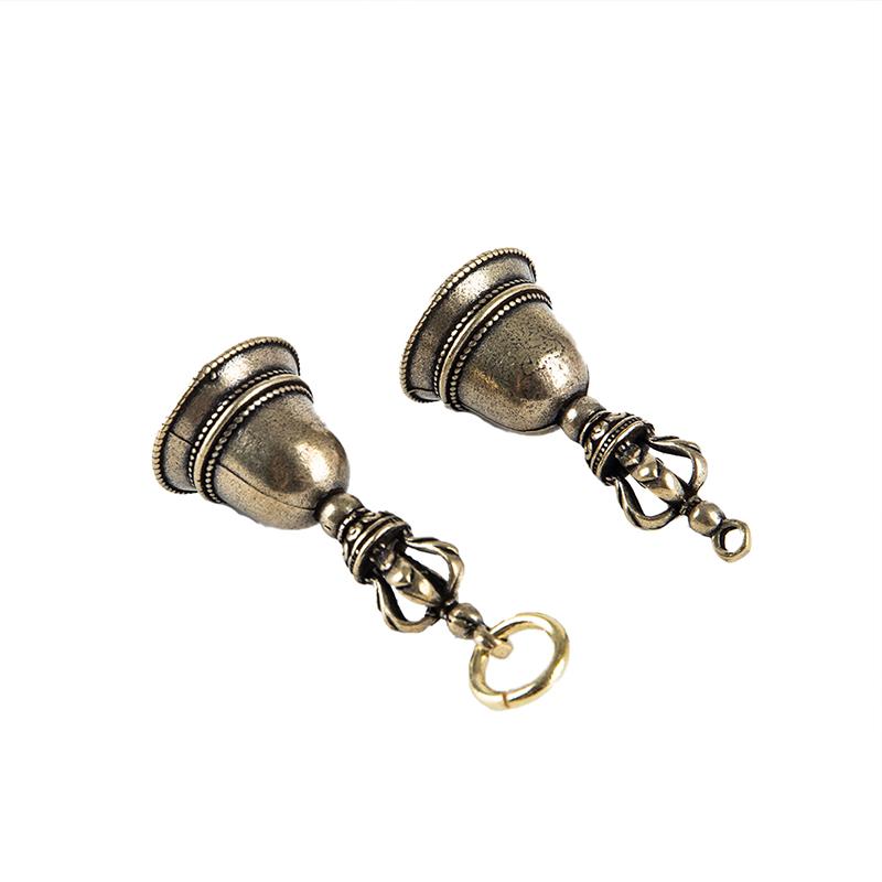 Латунный колокольчик ручной работы, автомобильный ветровой колокольчик, тибетский колокольчик, подарок, украшение для дома, кулон