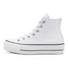 Высокие белые женские кроссовки на платформе Chuck Taylor All Star, черные 560846C