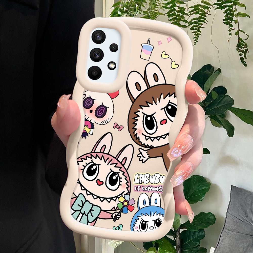 Окрашенный узор Big Wave Edge Мягкий силиконовый материал Macaron чехол для телефона противоударный защитный резиновый чехол для Samsung Xiaomi Poco Redmi