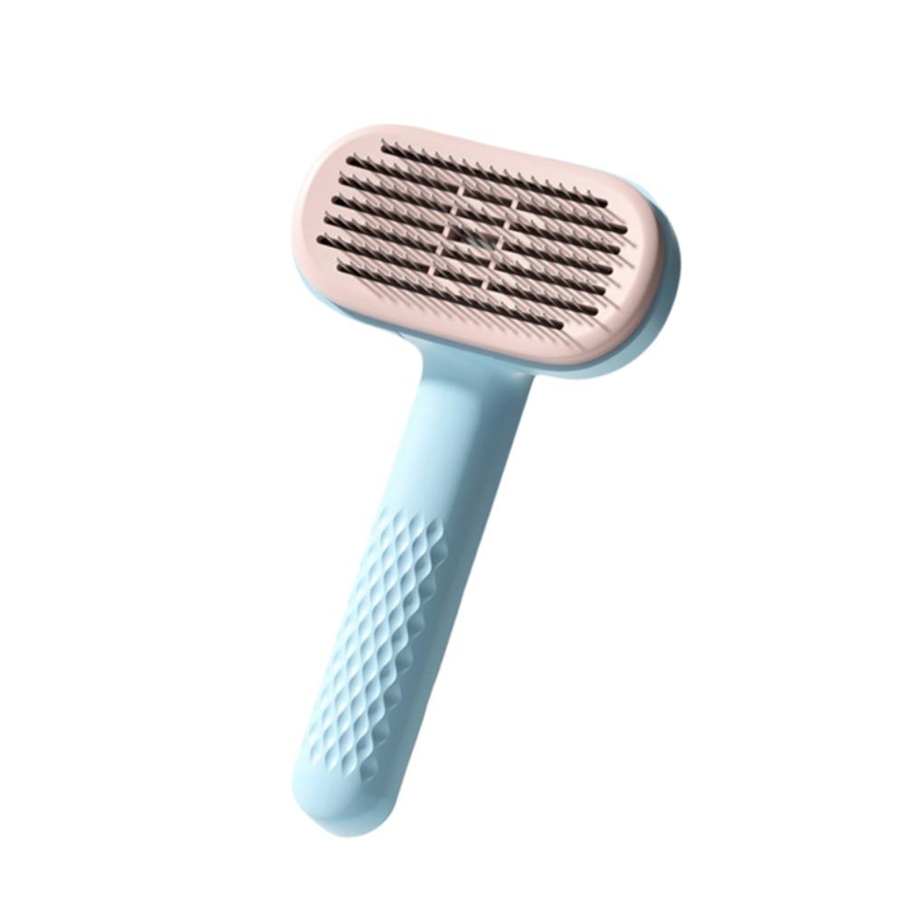 Self-Cleaning Pet Needle Comb Stainless Steel Dog Hair Remover Pet Massage Comb  Bath