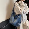 Джинсовый многофункциональный рюкзак для женщин, большая вместительная сумка-тоут, сумка через плечо