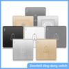 Wall Doorbell Switch Reset Push Button Wire Drawing Panel,EU/UK/US/Standard Home Hotel Doorbell Automatic Reset Button Switch 86