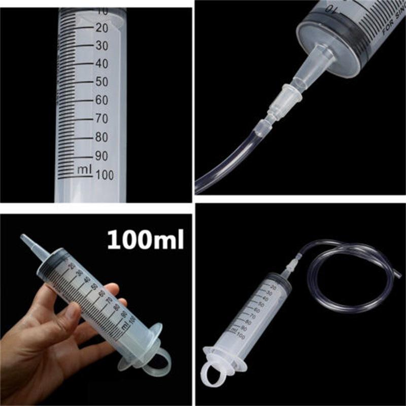 100 мл шприц с трубкой шприц для извлечения масла промышленный дозирующий шприц для инъекций