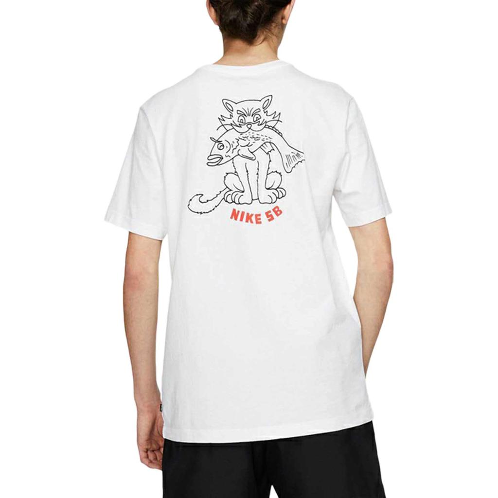 Nike Short Sleeve Athletic Casual T-Shirt Men Tops White ct5737-100