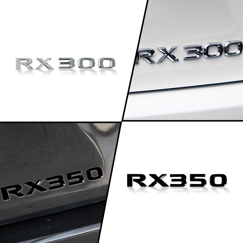 3D ABS Наклейка RX270 RX300 RX350 RX200t Эмблема Шильдик Хромированная Черная/Серебристая Буква Наклейка Для Lexus Задняя Крышка Багажника Декор