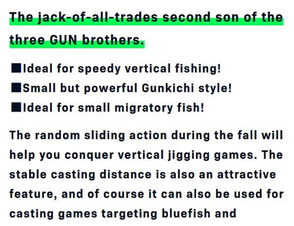 Ima Metal Jig Gun Kichi 7 Grams 110 (3403)