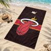 Пляжное полотенце Miami Heat Быстросохнущее, не прилипает песок, легкое, для путешествий, плавания, кемпинга