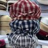 Japanese Retro Black and White Plaid Octagonal Hat Spring and Autumn New Windproof and Breathable Beret Showing Face Little Literary Painter Hat