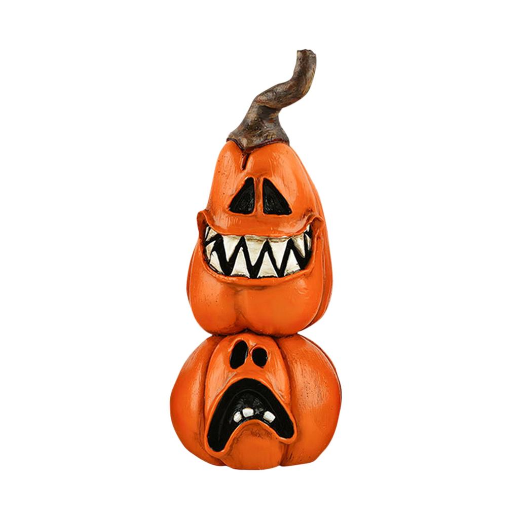 Halloween Desktop Ornaments Cartoon Resin Crafts Pumpkin Ghost Witch Figurines Home Decoration Atmosphere Layout Ornaments.