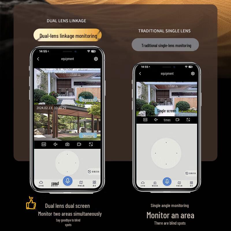 Уличная AI PTZ 4K Wi-Fi камера видеонаблюдения Newsmy