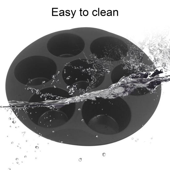 6/7/8 Inch 7 Cup Round Food Grade Cake Mold Non-stick Easy To Clean Air Fryers Accessories Silicone Universal Muffin Cake Cups Bakery Supplies