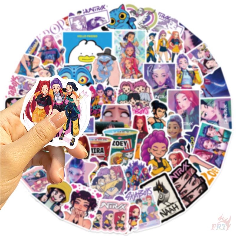 60 шт./набор K-pop Demon Hunters Series 01 Наклейки DIY Модные водонепроницаемые наклейки-дудлы