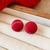 Серебряная игла Анкара красные серьги-гвоздики с сердцем, модный темперамент, новые серьги, легкая роскошь, высокий стиль, осень и зима
