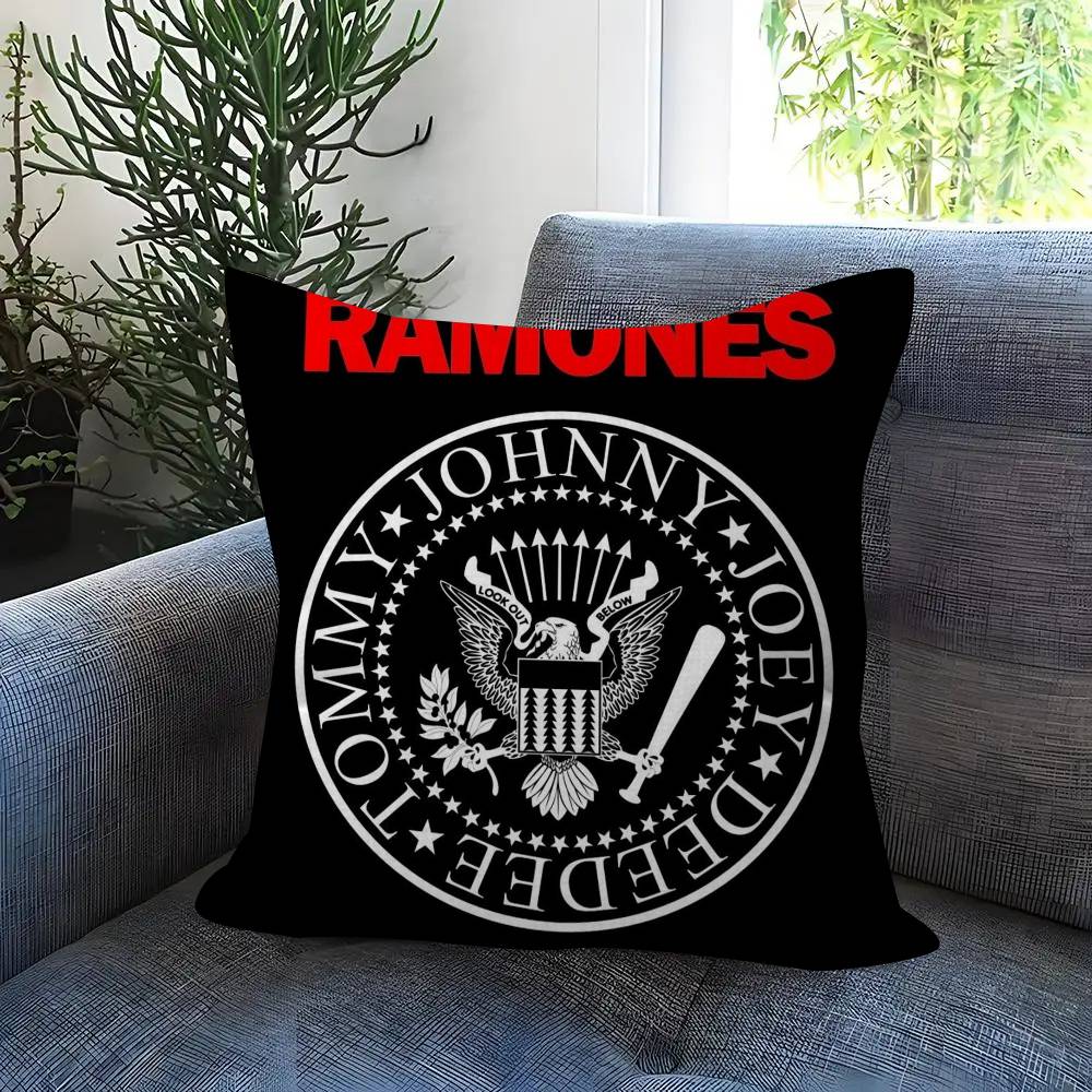Personalized picture text home decorative pillows Household Gifts xcm Rock Band RRamones ANIME
