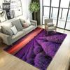 Романтический лавандовый ковер для гостиной, фиолетовый ковер с цветочным принтом, современный коврик для дивана, ковер для комнаты для девочек, прикроватный коврик, фланелевый коврик из губки